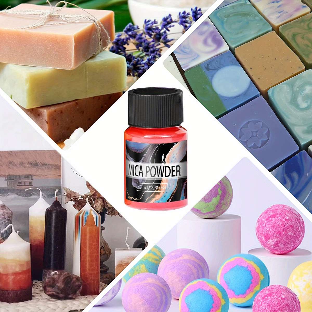 24 Colors Mica Powder for Epoxy Resin, Shimmery Powder, and Easy to Mix