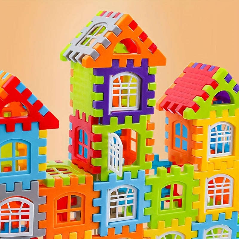 130pcs Kids Building Blocks Set - Large Particle Interlocking Bricks