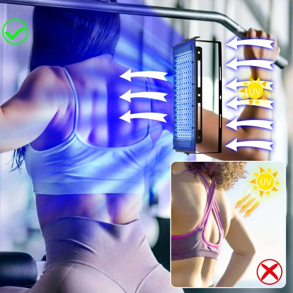 2pcs 144 LEDs USB UV Tanning Light Strip with Metal Lanyard And Ties