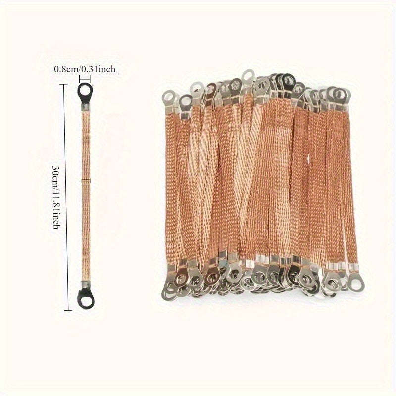 50pcs GM Grounding Wire, Engine Grounding Strap Kit with Braided Grounding Wire