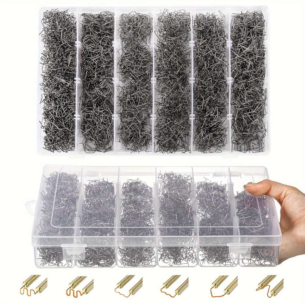 800pcs Hot Staples for Plastic Welding (0.6mm & 0.8mm) - Reliable Quality Welder Staples with Sto...