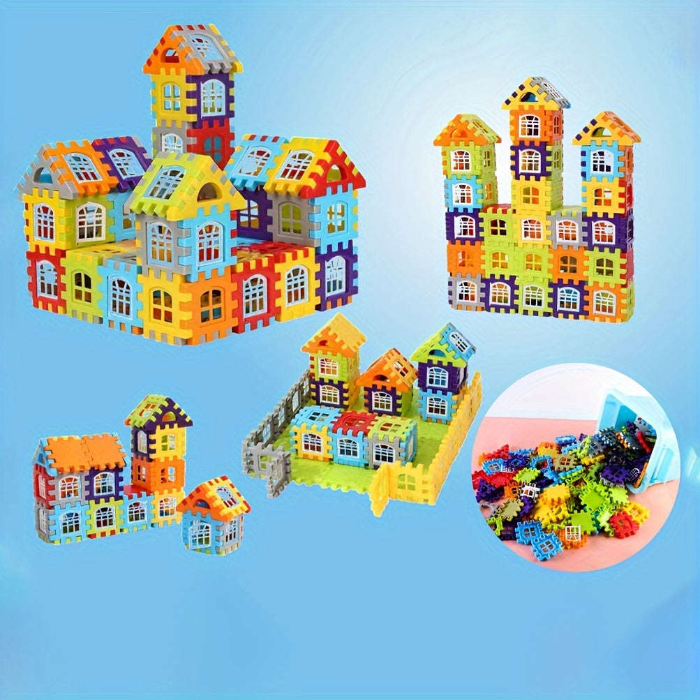 130pcs Kids Building Blocks Set - Large Particle Interlocking Bricks