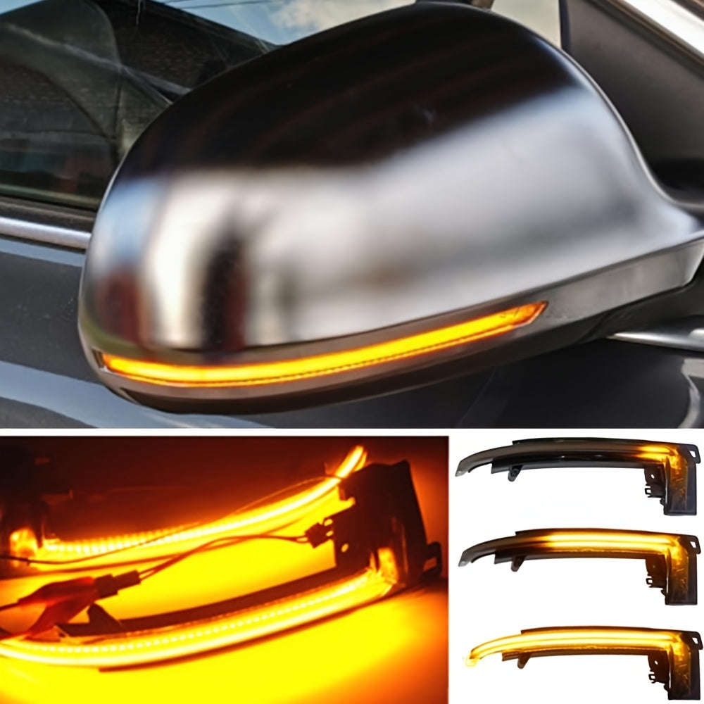 2 Dynamic Turn Signal Mirror Lights. Suitable for Audi A4 A5 B8 A3 8P Q3 A6 C6 4F S6
