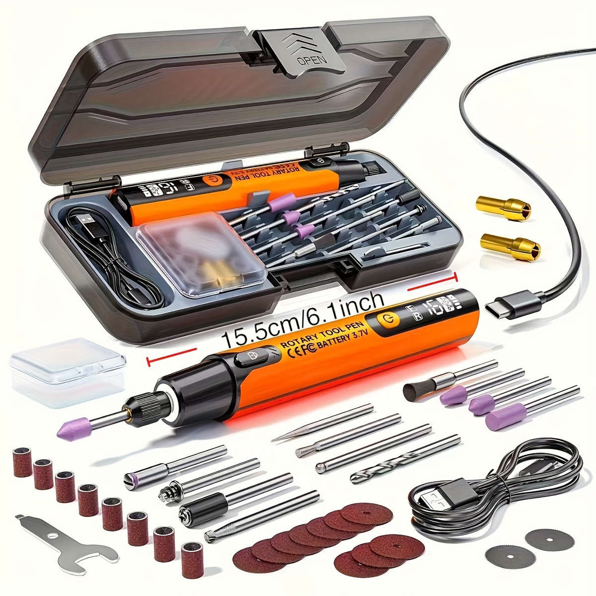 Wireless DIY 6-Speed Rotating Tool - Multifunctional Rotary Pen For All Surfaces