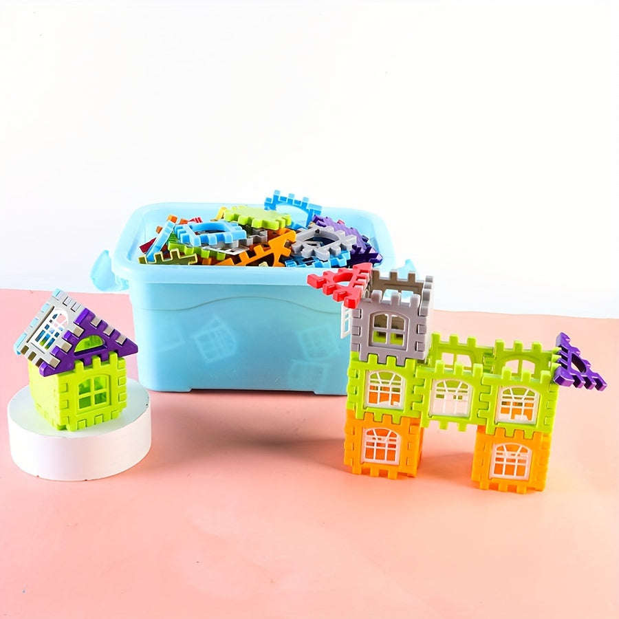 130pcs Kids Building Blocks Set - Large Particle Interlocking Bricks