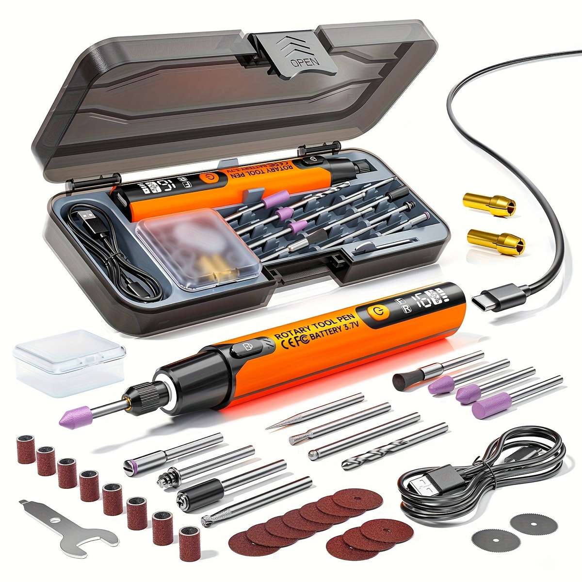 Wireless DIY 6-Speed Rotating Tool - Multifunctional Rotary Pen For All Surfaces