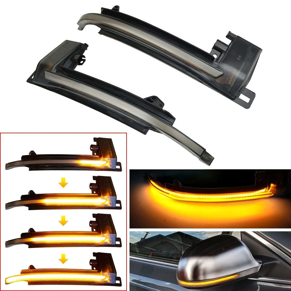 2 Dynamic Turn Signal Mirror Lights. Suitable for Audi A4 A5 B8 A3 8P Q3 A6 C6 4F S6