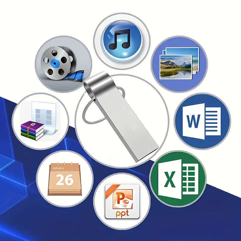 100GB 2.0 High Speed Metal Pen USB Flash Drive