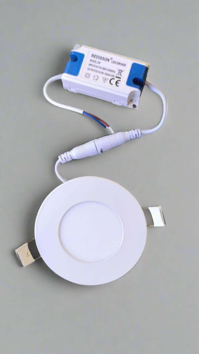 REDISSON 3Watt 250v AC 6500K Cool White LED Flush Mount Downlight