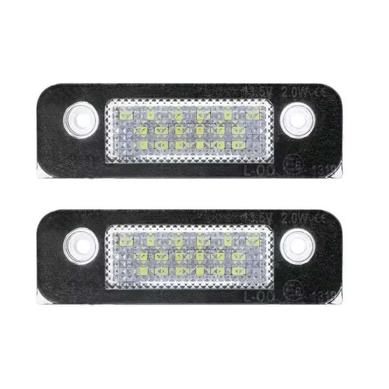2pcs Error Free White LED License Number Plate Lights Lamps