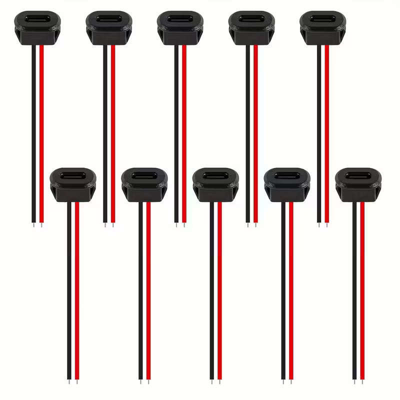 20pcs USB Type-C Connector Jack Female 3A Fast Charging