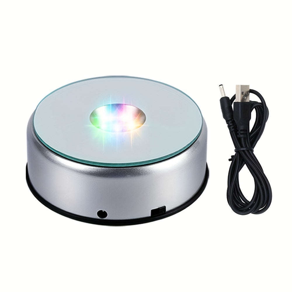 Rotating Display Stand Light Base with Multicolor Light