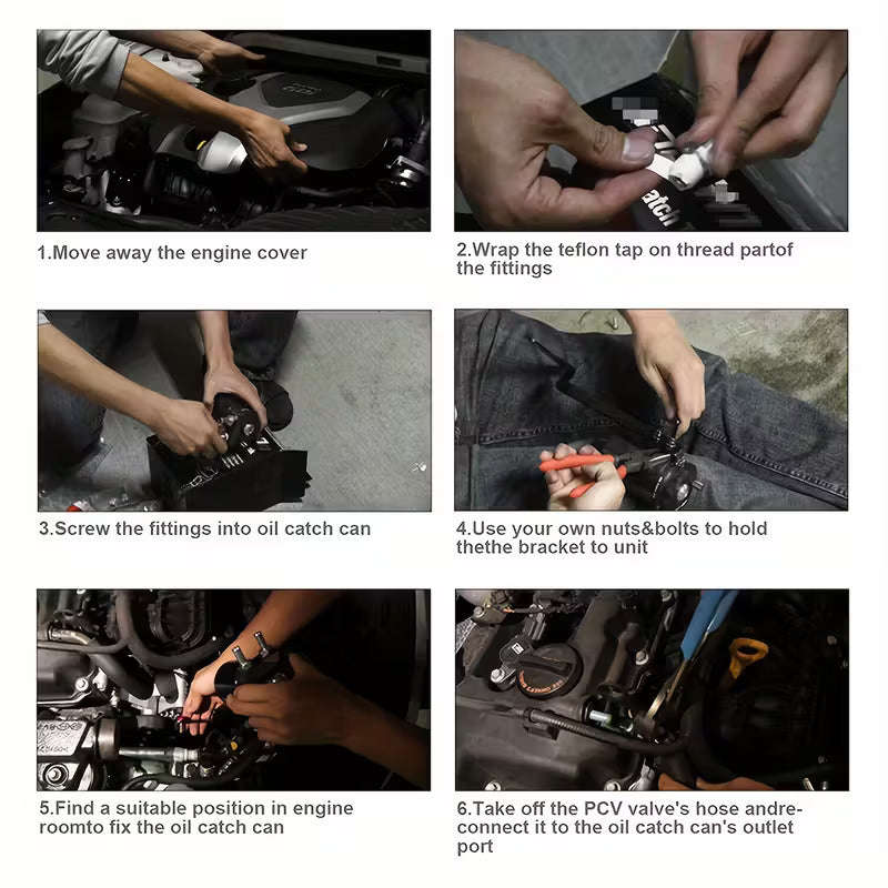 300ml Car Baffled Oil Catch Can