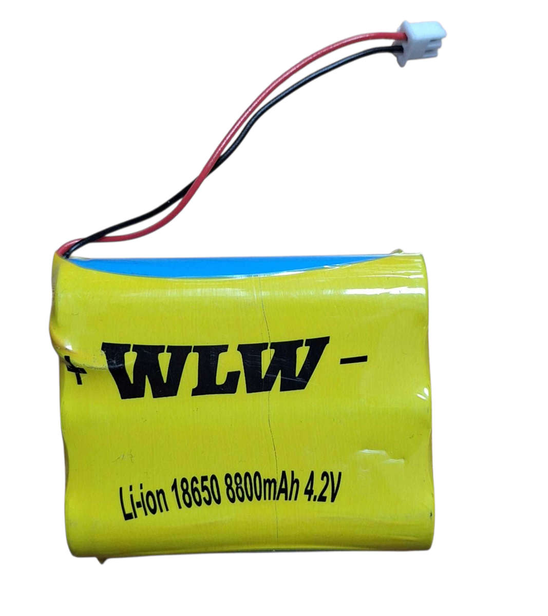 WLW Li-ion 18650 8800mAh 4.2V battery pack With 2 Pin Connector - Flat