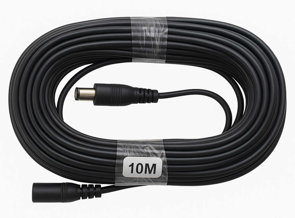 10m DC Male to Female Extension Cable