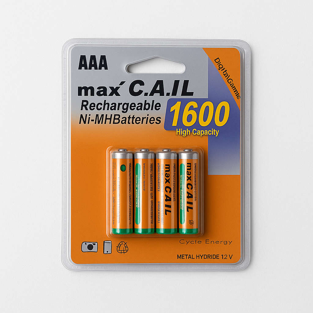 AAA 1600mAh 1.2V  Rechargeable Ni-MH Batteries
