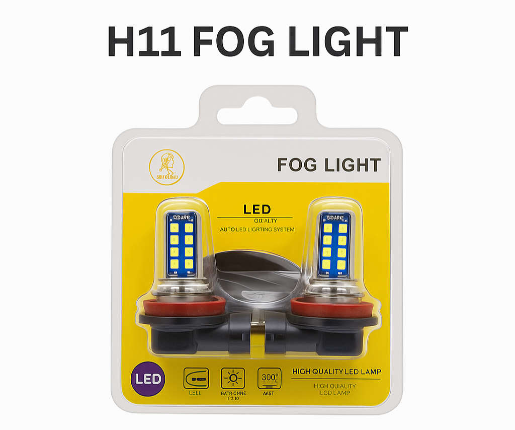 H11 High Quality LED Fog Light Set 12V/24V