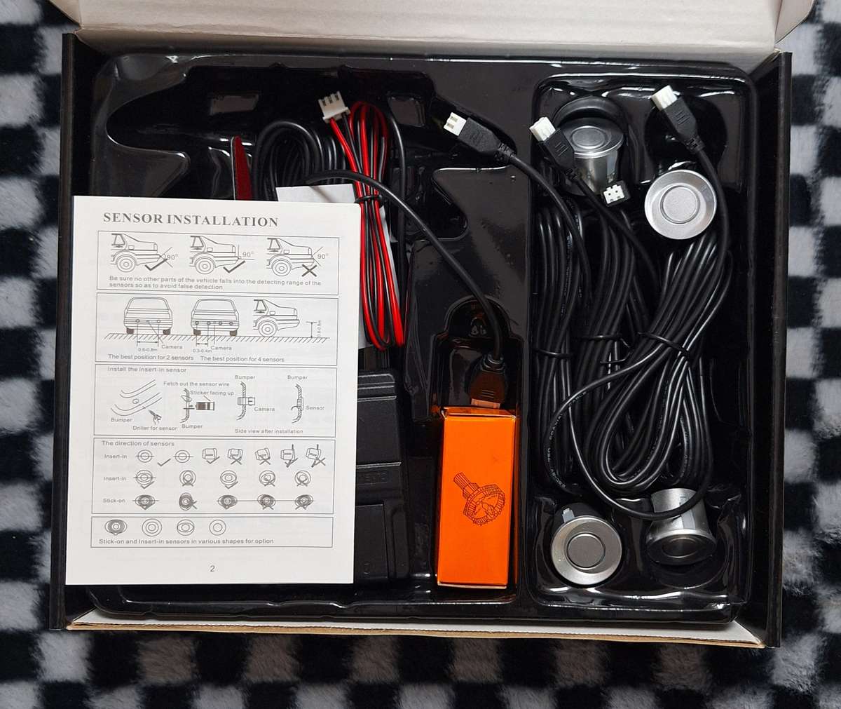 Tomahawk Parking Sensor Kit - 4pc SILVER Sensors