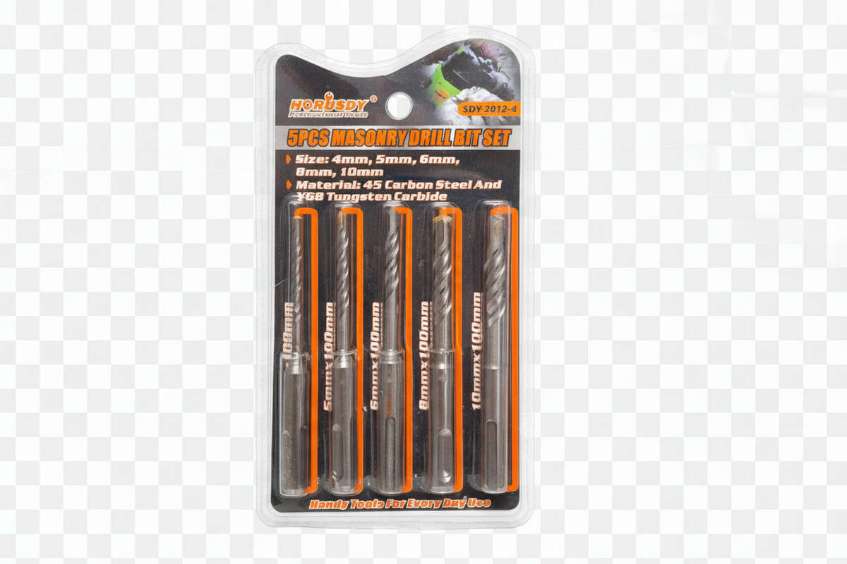5pcs Masonry Drill Bit Set