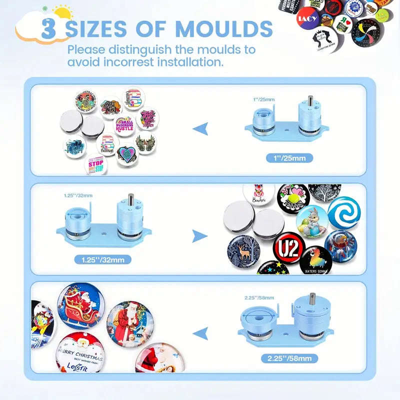 58mm Diy Badge Maker Kit