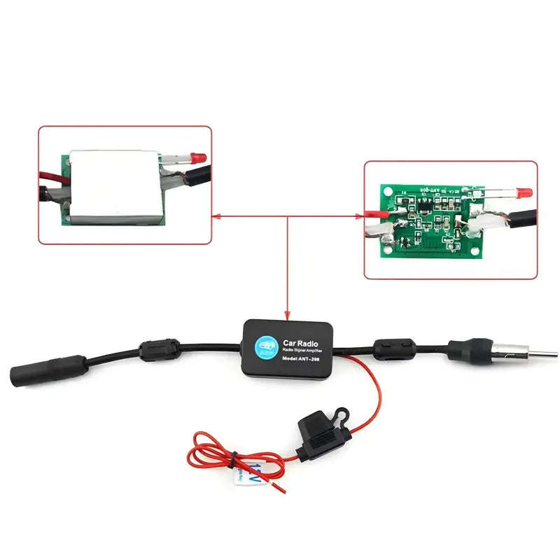 12V FM Radio Signal Amplifier for Cars