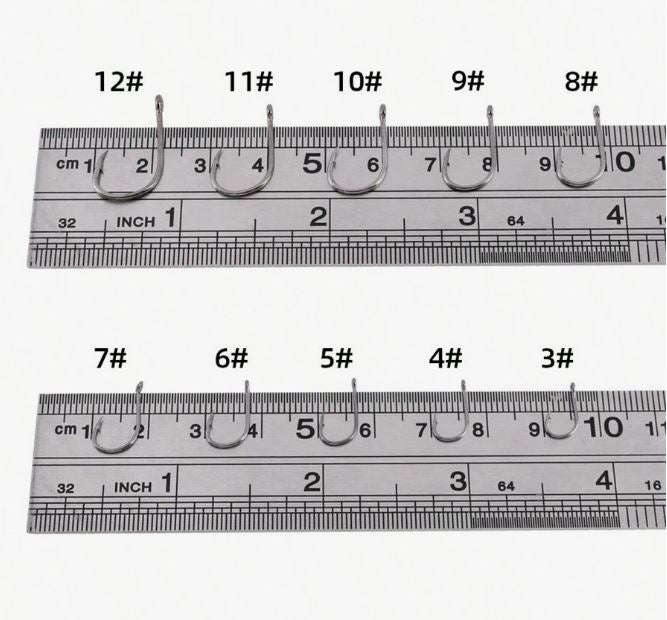 200pcs Fresh Water Fishing Hooks Set