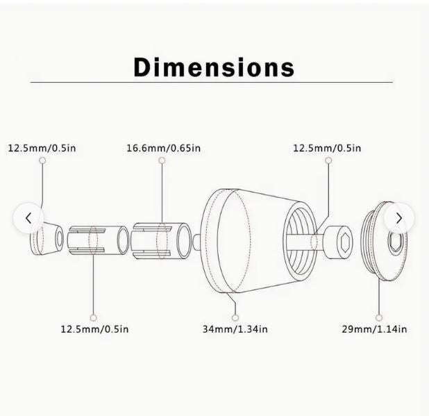 Premium CNC 22MM Motorcycle Handlebar End Plugs - Red