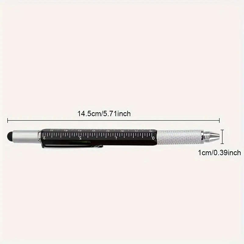 Hexagonal 6-in-1 Multifunction Stylus Pen