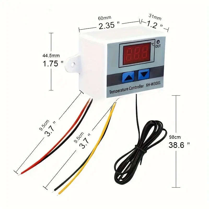 W3001 12V Digital Control Temperature Microcomputer Thermostat Switch