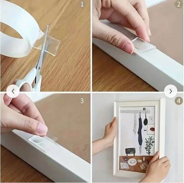 5m Double-sided Adhesive, High Viscosity Transparent Nano Acrylic Adhesive Tape