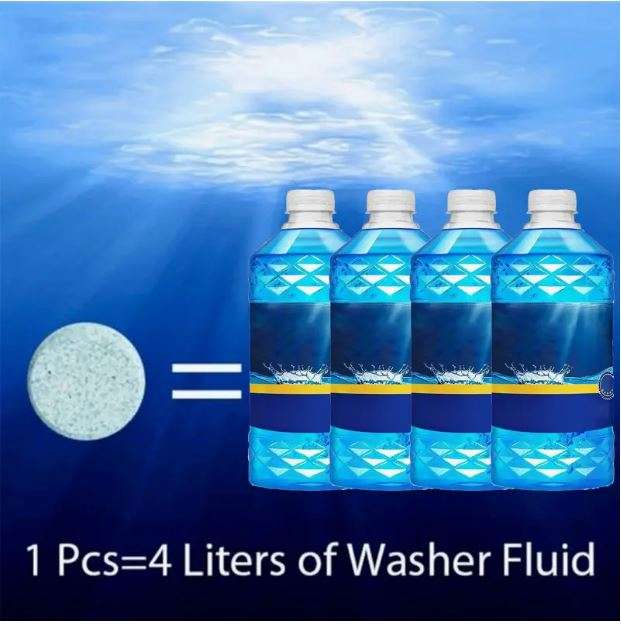 10pcs Universal Car Windshield Cleaner Tablets - Effervescent Glass Cleaning Solution