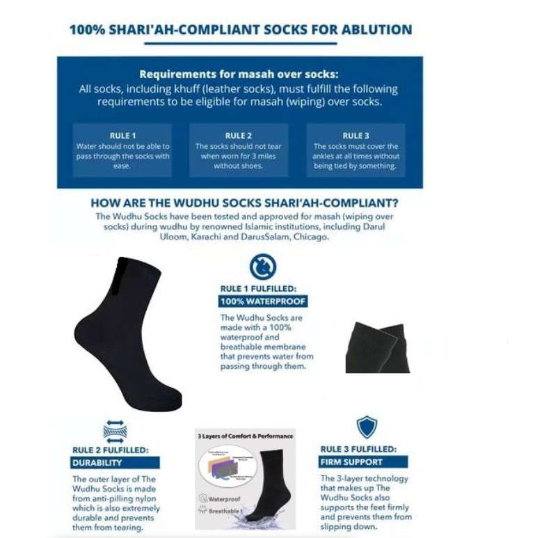 Wudhu Socks - Medium