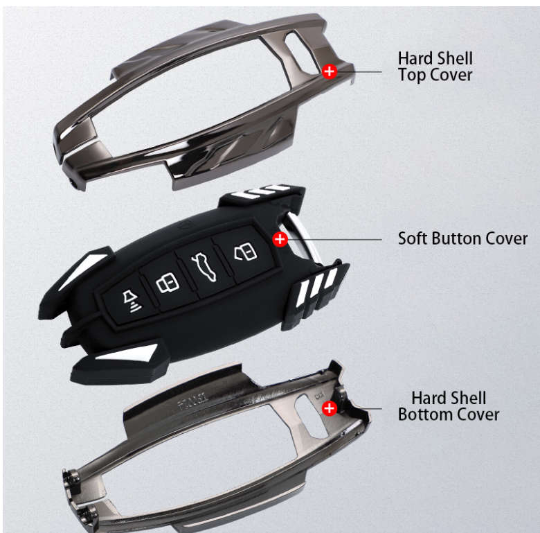 Premium GWM P Series Passengers Colorful Key Cover - Hard Shell