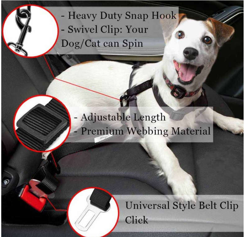 Pet Car Seatbelt Set of 2