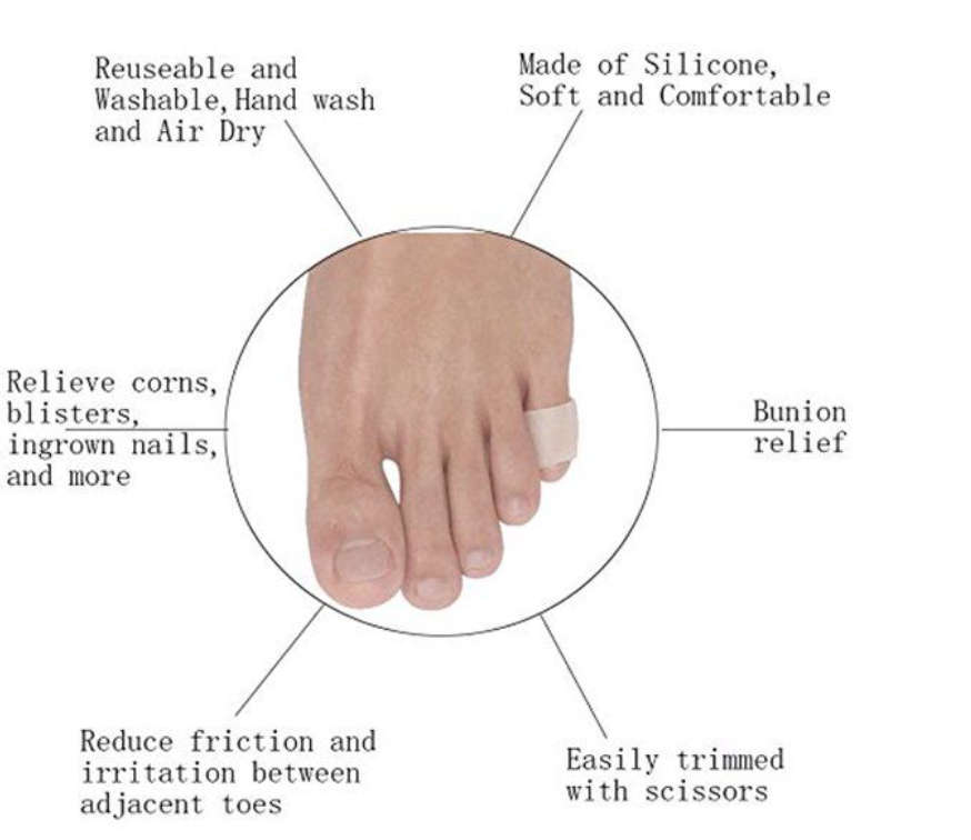5 Pairs of Gel Toe Protector