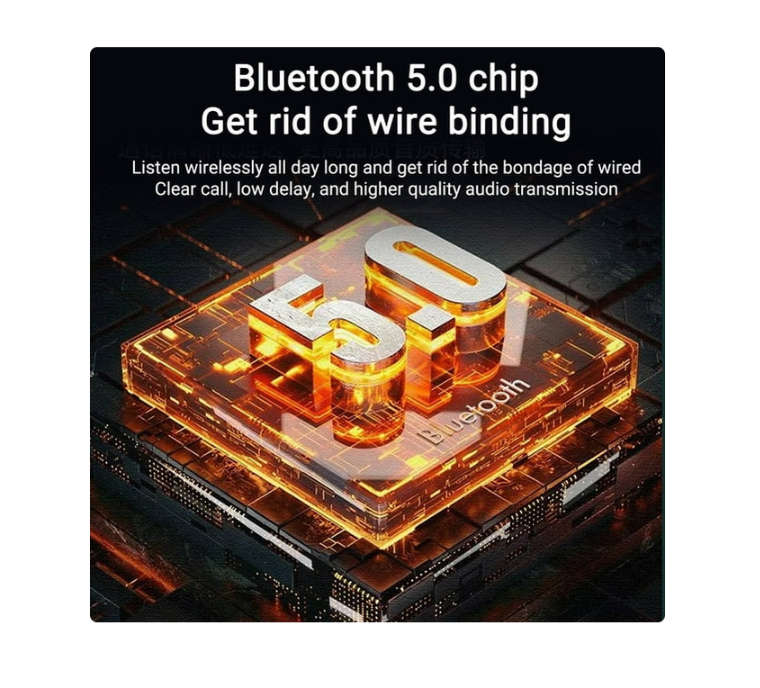 Wireless Pure Bass Sound Headphones - Blue