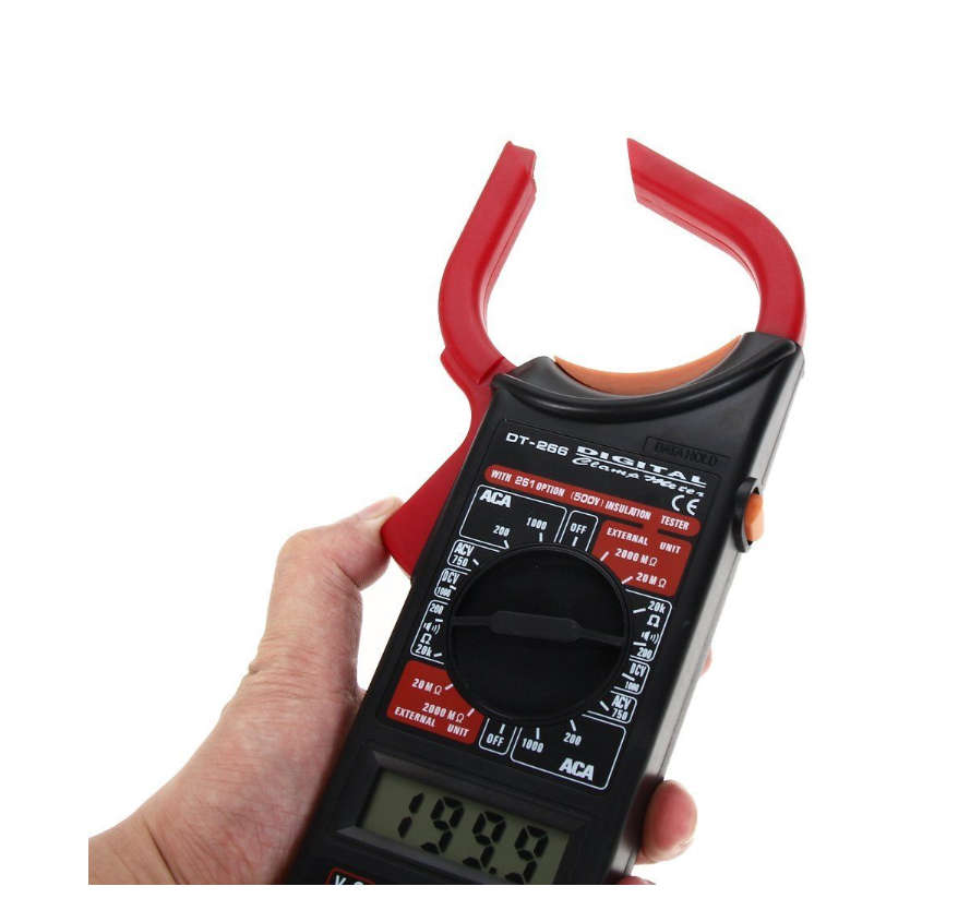 Clamp Jaw Digital Multimeter - Red