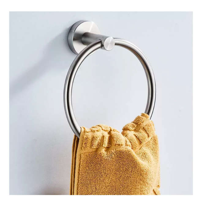Towel Ring Holder - Silver