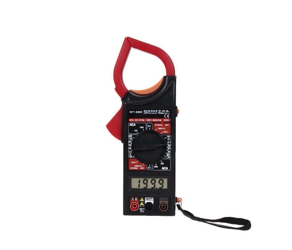 Clamp Jaw Digital Multimeter - Red