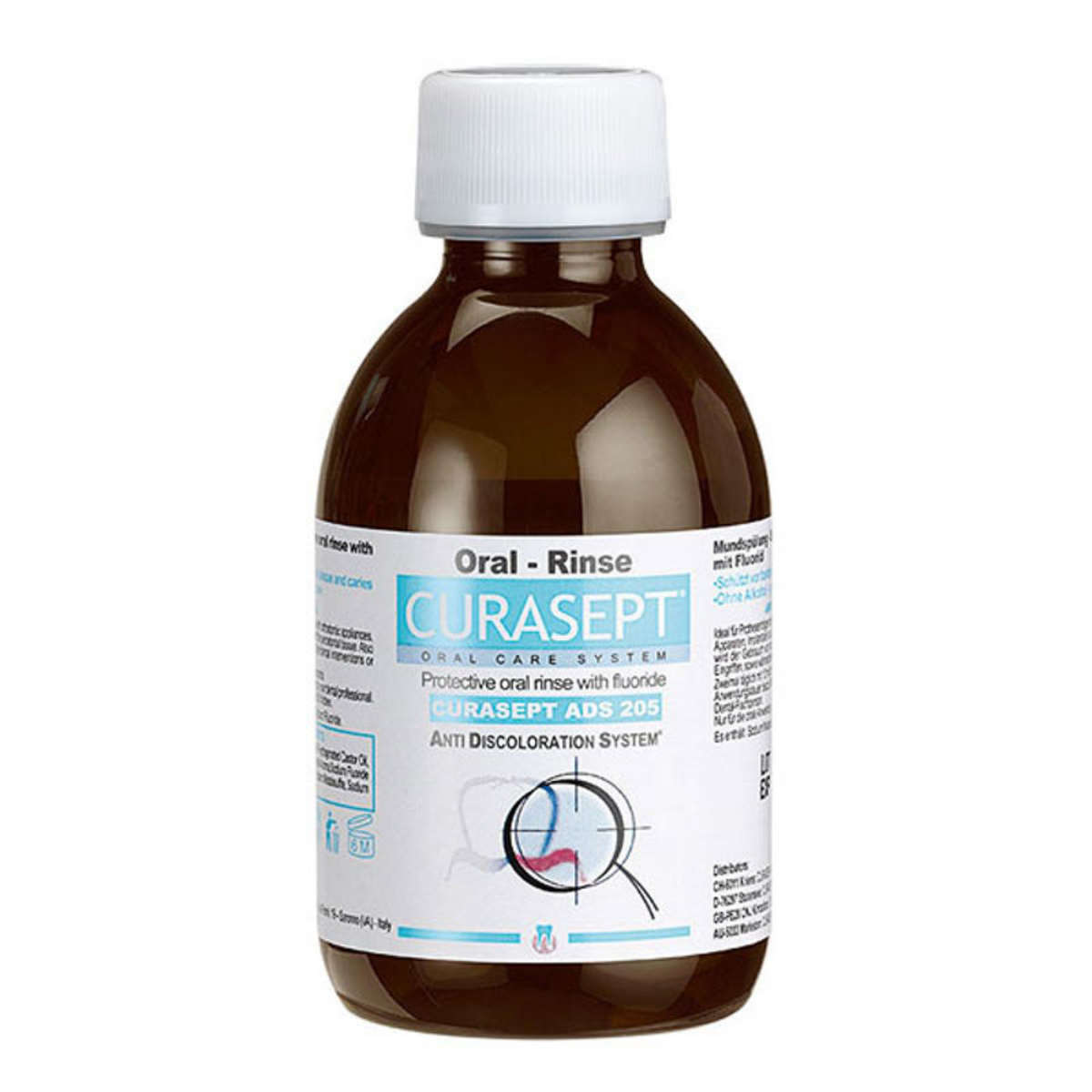 Curasept Anti-Discoloration: ADS 205: Mouthwash 200ml (Daily Use) 0,05% Chlorhexidine