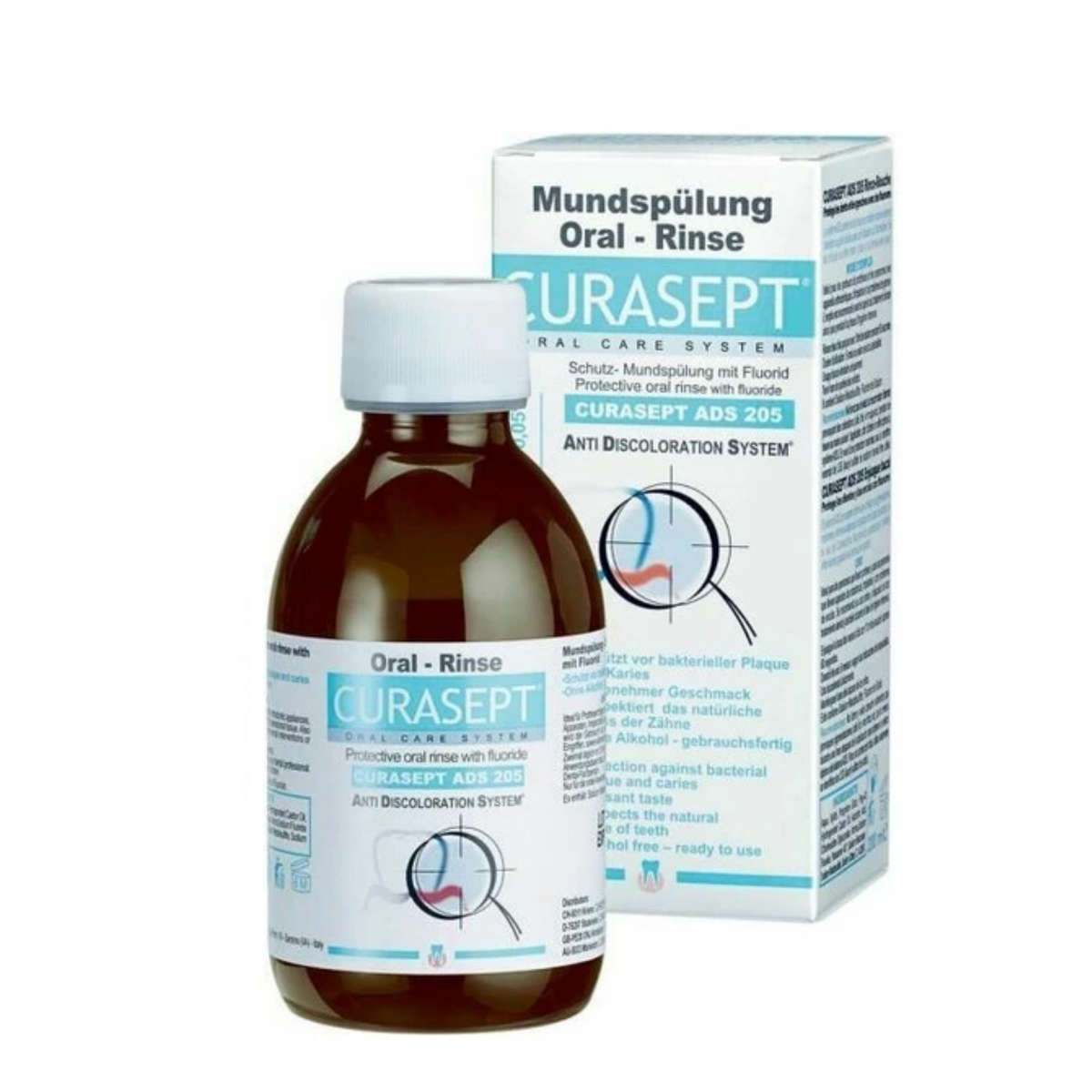Curasept Anti-Discoloration: ADS 205: Mouthwash 200ml (Daily Use) 0,05% Chlorhexidine