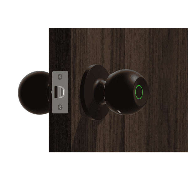 Fingerprint Smart Door Knob - Tuya Black