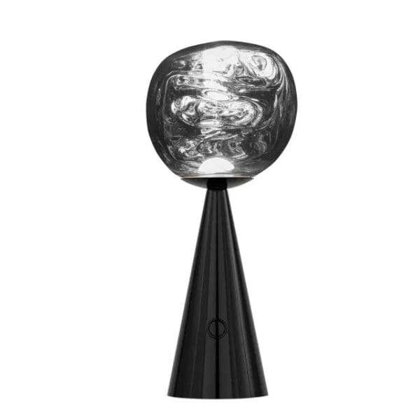 Ultra Modern Designer Melt LED Portable Table Lamp - Black