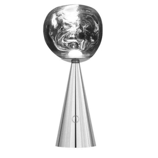 Ultra Modern Designer Melt LED Portable Table Lamp - Silver
