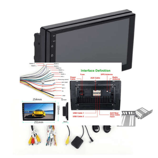 10Inch Universal Car Stereo EQ Wireless Car player Android Auto Carplay Car Radio