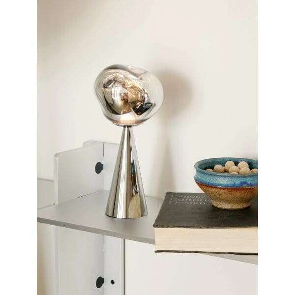 Ultra Modern Designer Melt LED Portable Table Lamp - Silver