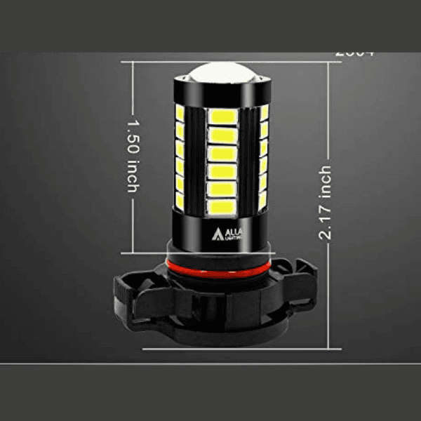 PSX24W LED Spot Light Bulbs - Set of 2 - Yellow