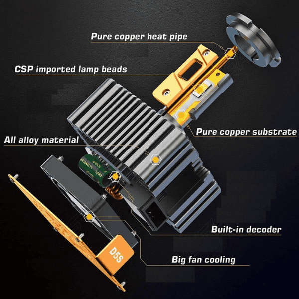 D5S HID Ballast to LED 2025 Model - Set of 2