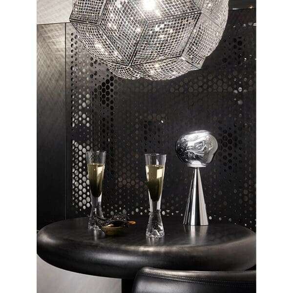 Ultra Modern Designer Melt LED Portable Table Lamp - Silver
