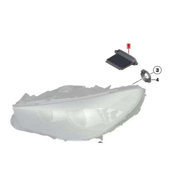 BMW LED Headlight Driver Module (TMS)  OEM Replacement  7316187 / 63117355073